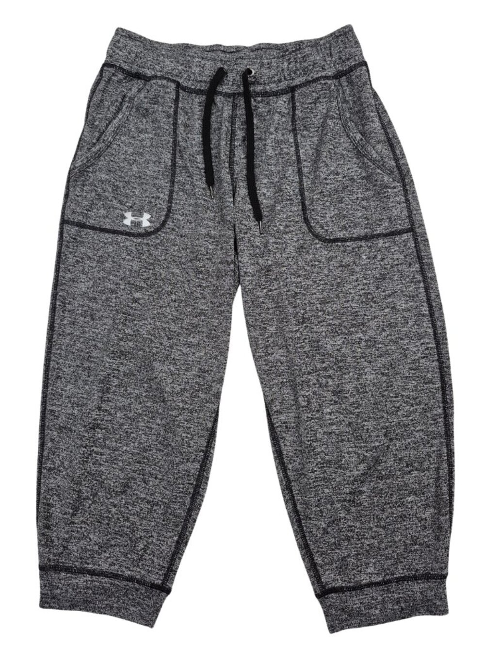 Under Armour HeatGear Women's Gray Crop Jogger Pants Size XS Polyester